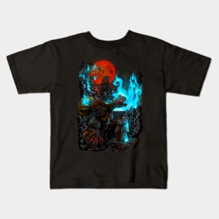 Hanoman Burns the Alengka Palace Kids T-Shirt